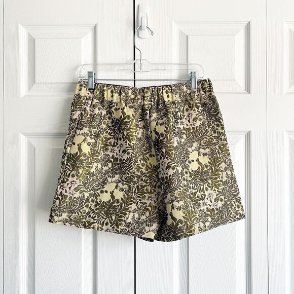 Free People Shine Like A Shorty Gold Jacquard Shorts Women's Size X-Small XS - Picture 4 of 7